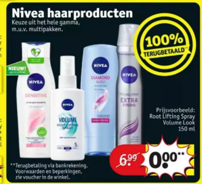 Snel Schijn Land Nivea haarproducten 100% terugbetaald | Goedkoper met Bonnen